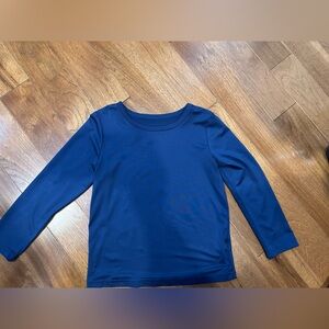 Vibrant Blue Long Sleeve Kids Tee